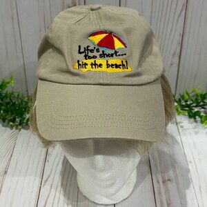Life is Short Hit The Beach Khaki Hat